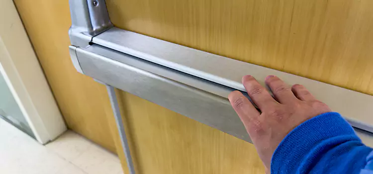 Installing a Push Bar on a Door Tamarac